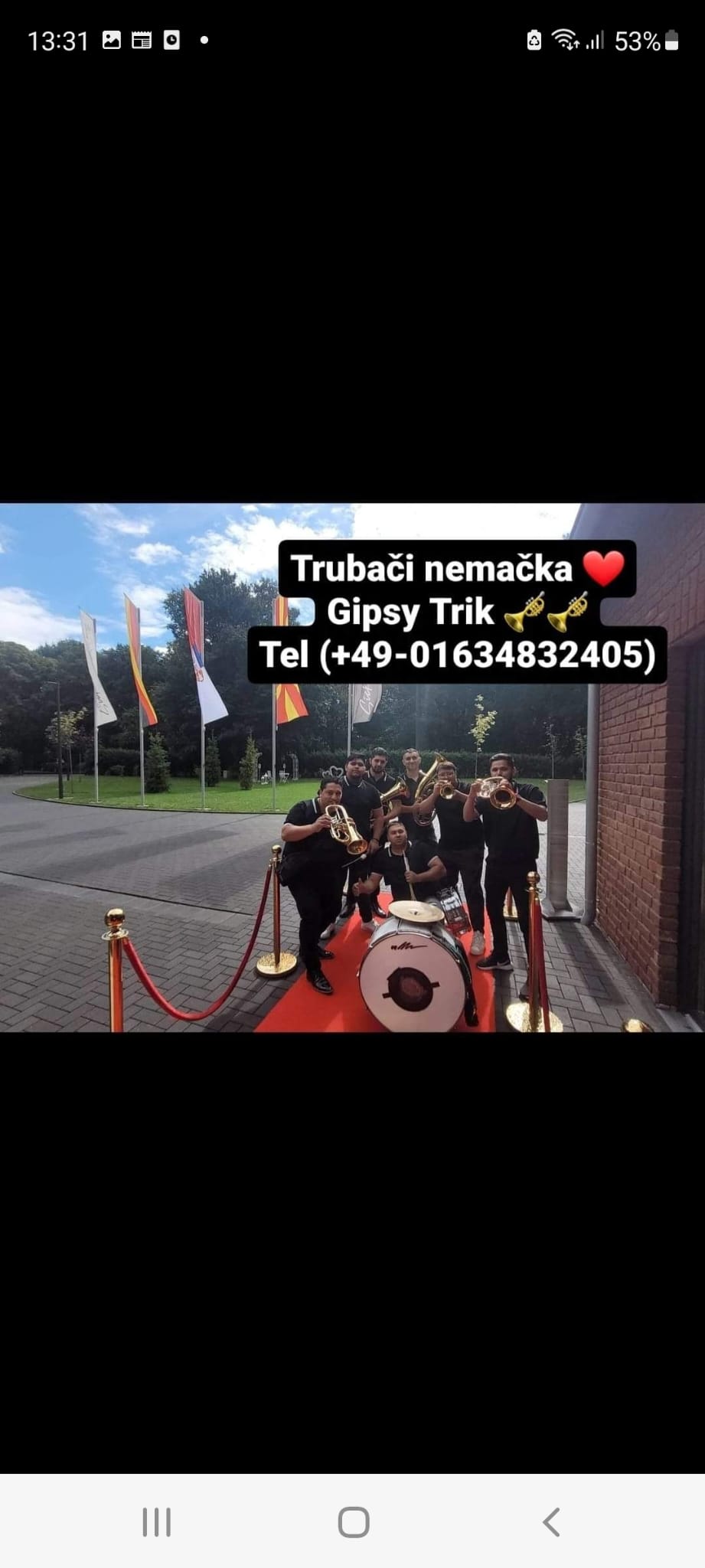 Trubači Marka Iliča Brass Bend sviraju uživo u Mannheimu